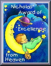 Nick's Award of Excellence from Heaven