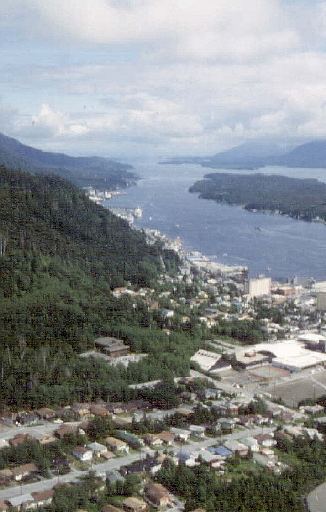 Flying in to Ketchikan
