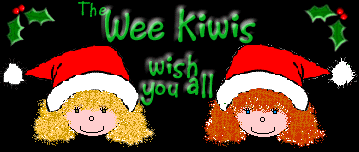Season's Greetings from the Wee Kiwis way up North close to Santa Claus and all the Christmas activities going on at the North Pole...