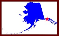 Location of Yakutat, Alaska